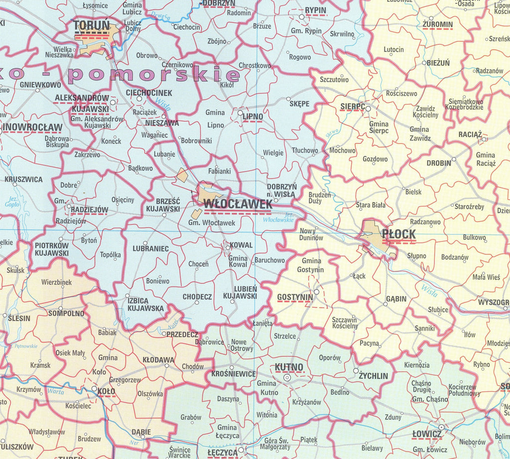 Polish Administrative Wall Map - Poland Map