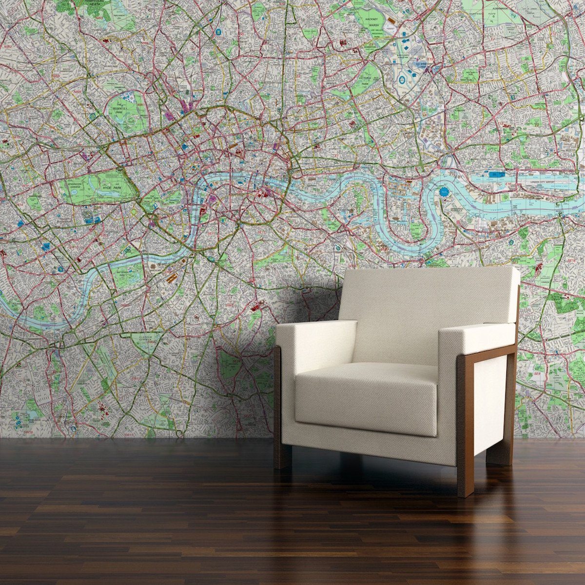 London Street Map Wallpaper Customised Map Wallpaper   London Street Mapping