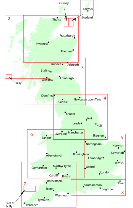 Regional Road Maps | UK Road Map | Map Marketing