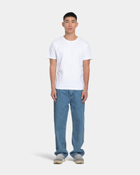 Classic Fit, Men (White) | bareen | Modellen er 181 cm og har str. M på