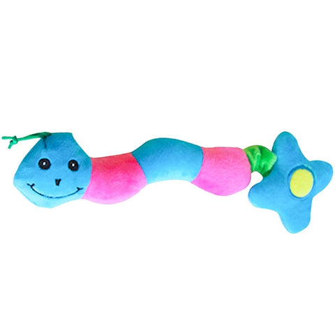 large caterpillar dog toy