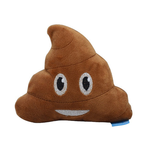 poop emoji dog toy