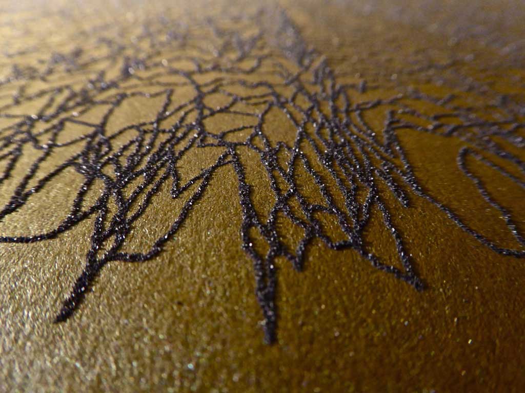 unique textured metal abstract art print