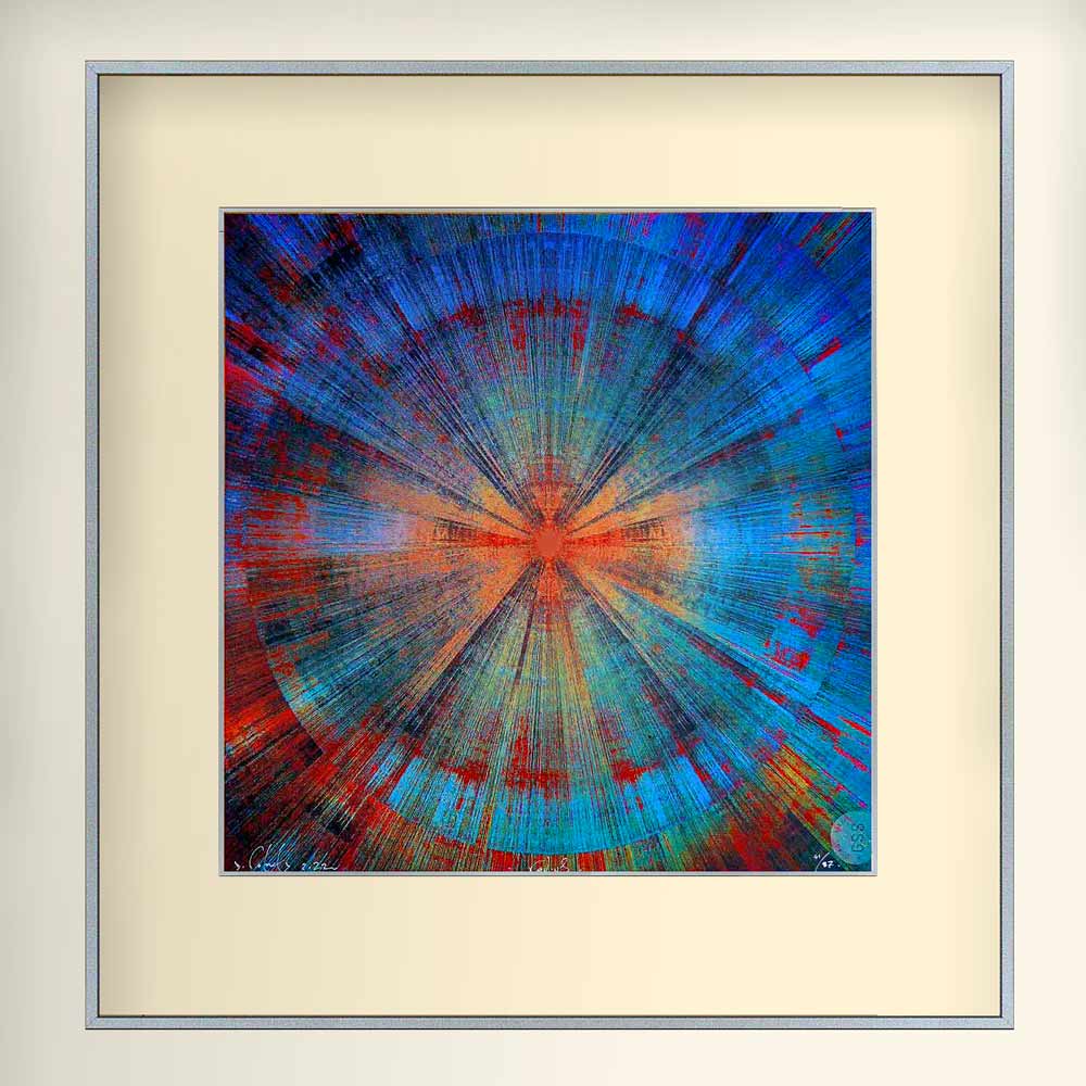 colourful handmade abstract art print