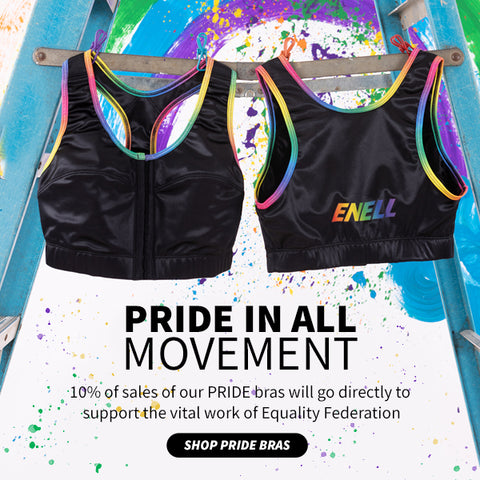 Enell Pride bras, benefiting Equality Federation 