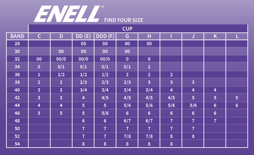 Size Chart Sports Bras – OISELLE