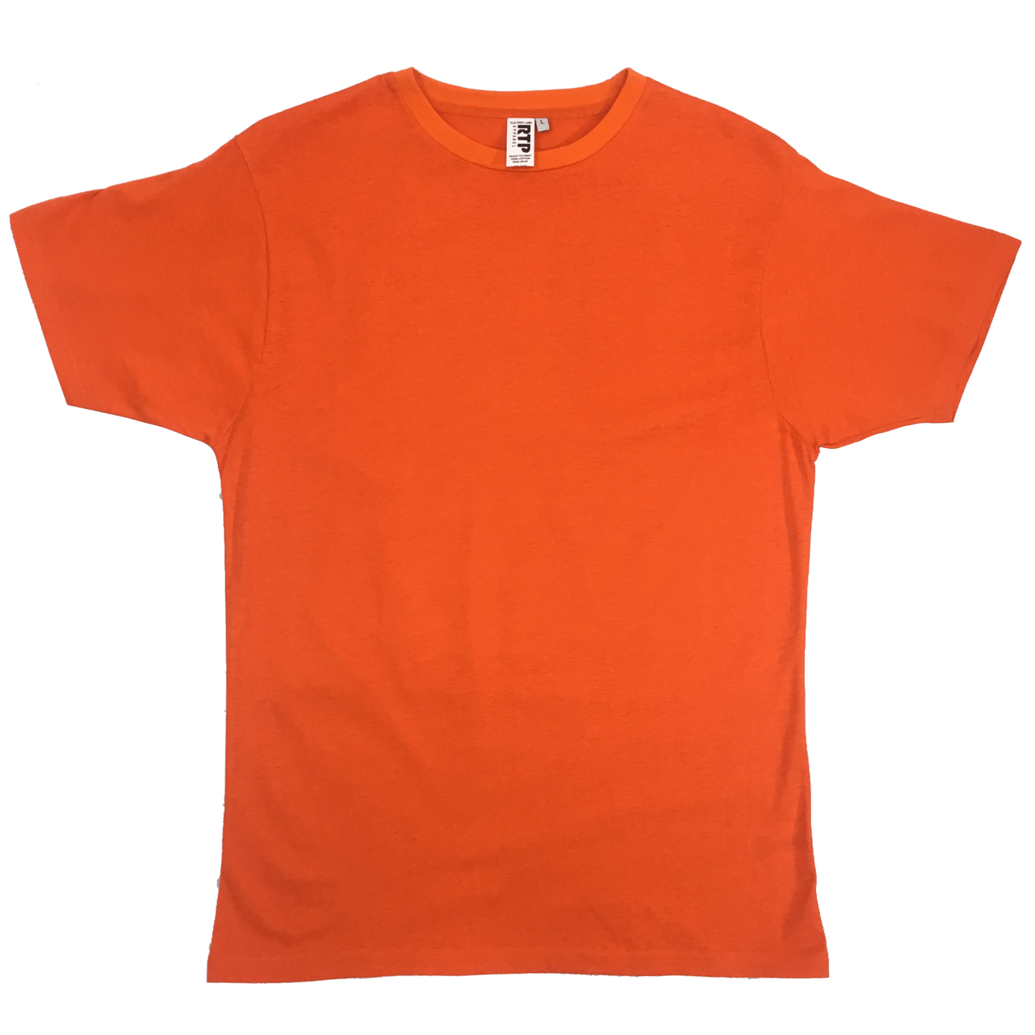 Style 1600 - Orange - DTG Ready To Print Crew Neck T-Shirt | RTP Apparel