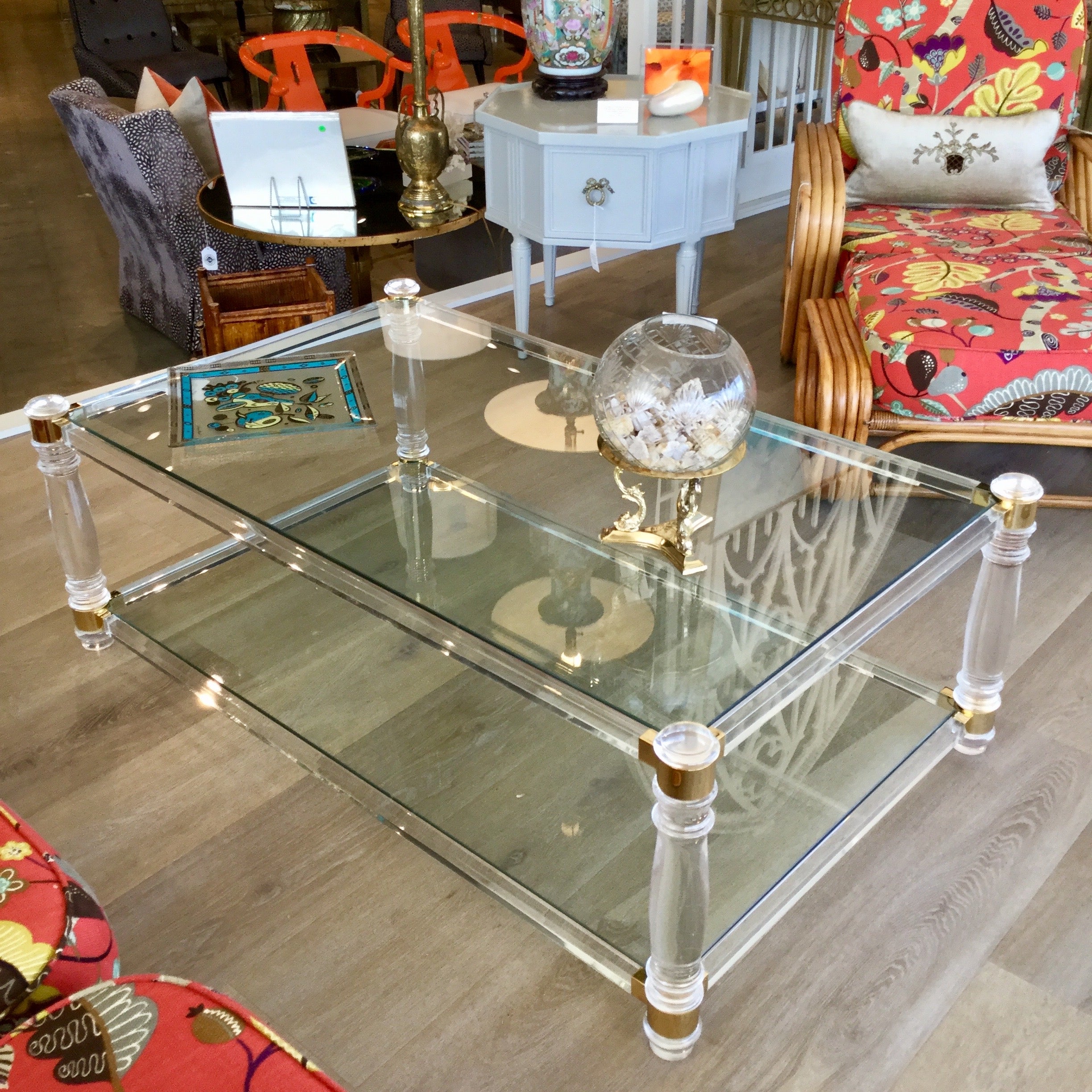 Vintage Lucite Coffee Table Park Eighth