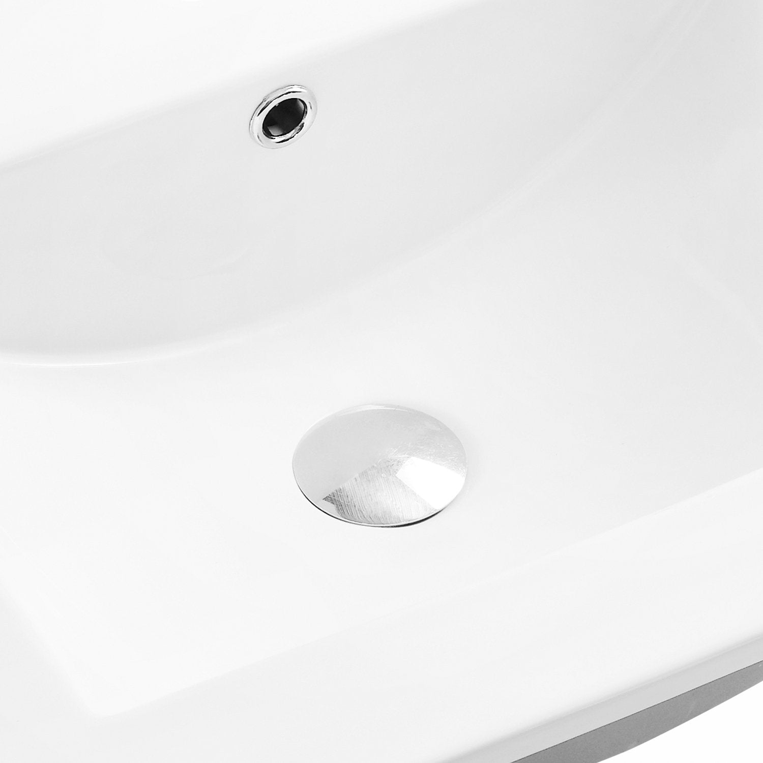 Dax Solid Surface Rectangle Single Bowl Top Mount Bathroom Sink