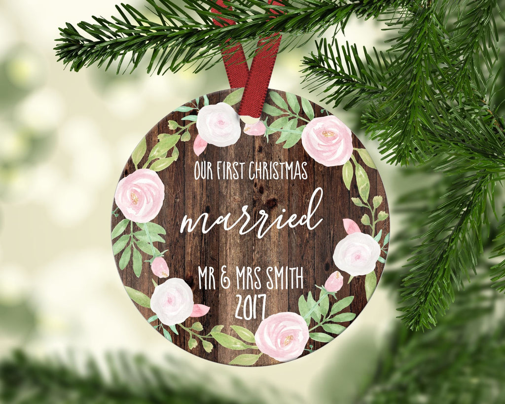 married christmas ornament