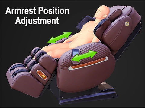 luraco i9 Max Plus adjustable armrest postitions