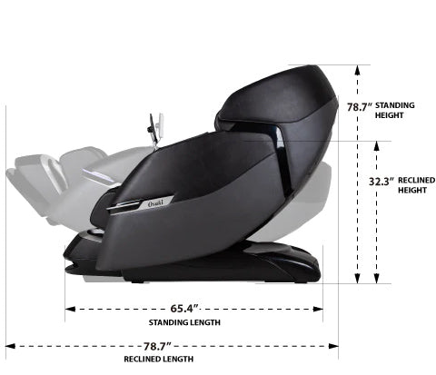 osaki ai-vivio side and recline dimentions