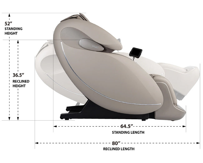 osaki plantum solis side and recline dimentions