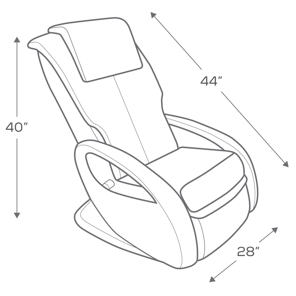 human touch whole body 7.1 dimension diagram