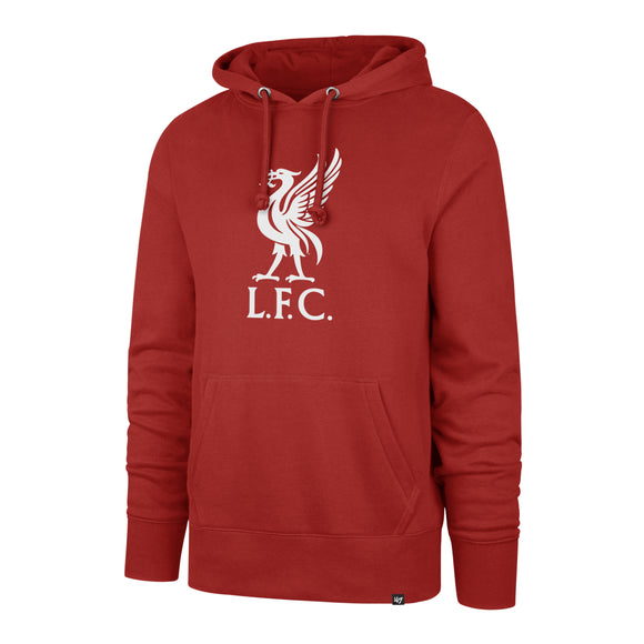 Men's Liverpool Football Club Imprint Headline White Logo Pullover Red ...