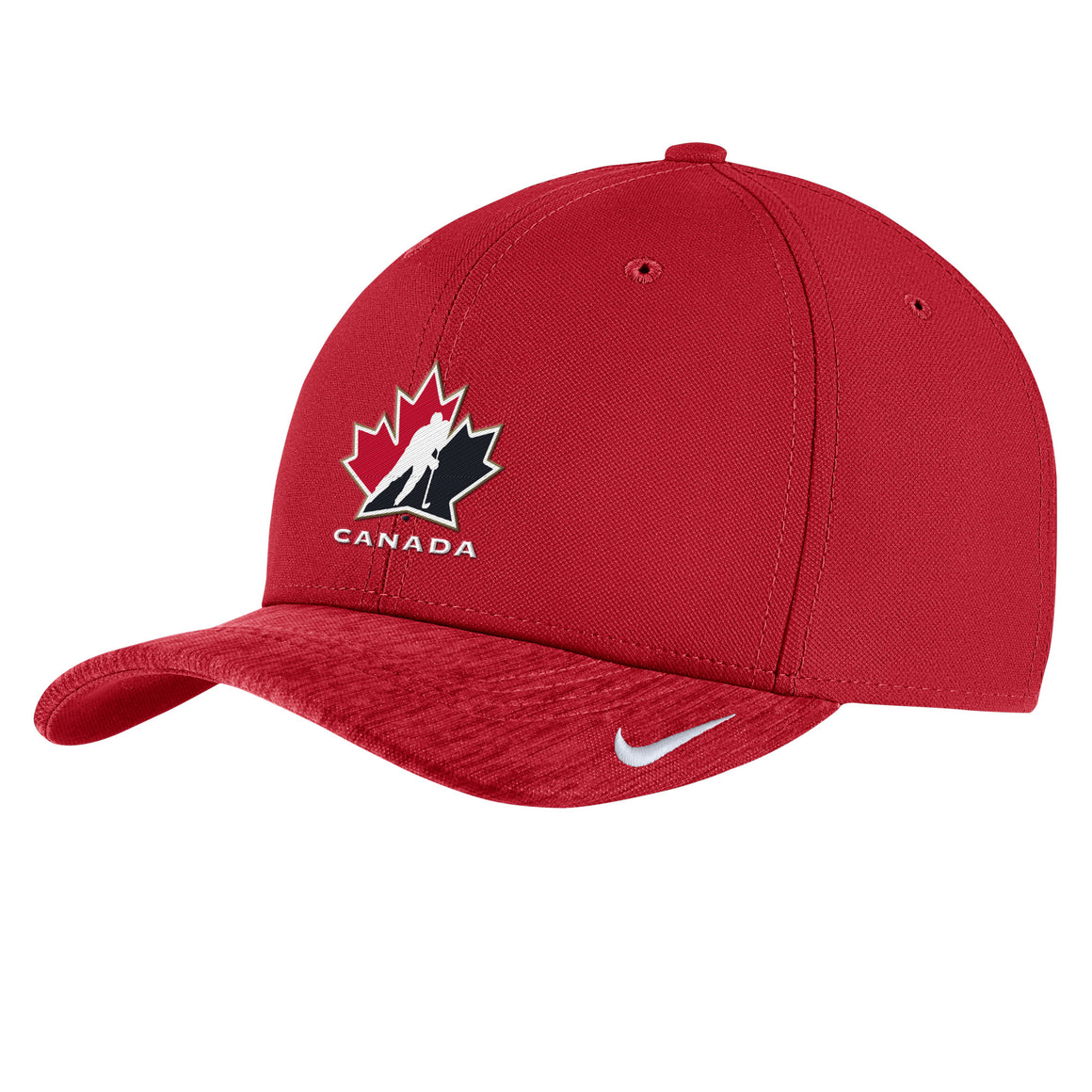 Men's 2019 Team Canada Hockey IIHF WJC Dri-Fit Aero Coaches Red Cap Ha ...