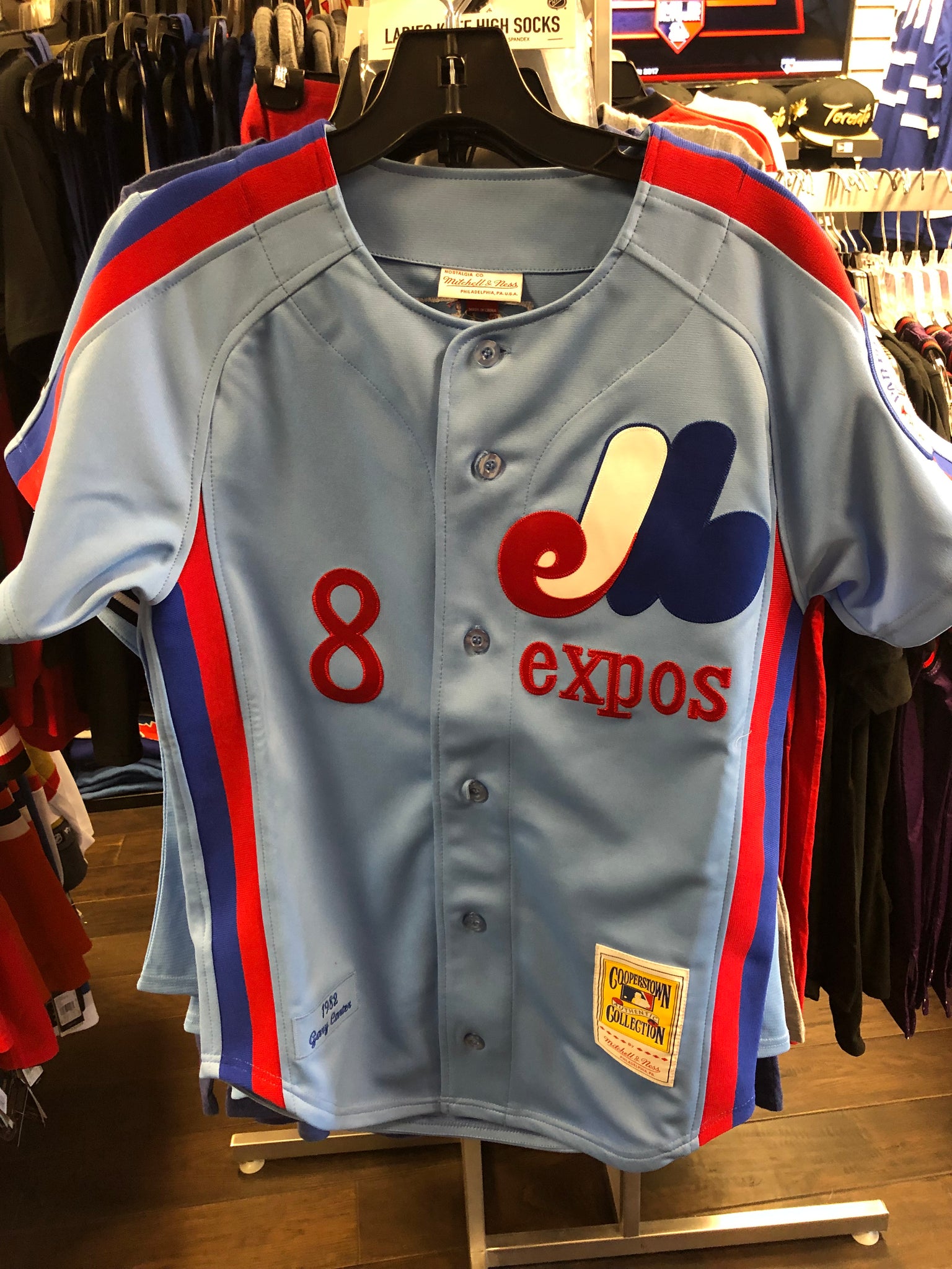 mitchell and ness montreal expos jersey