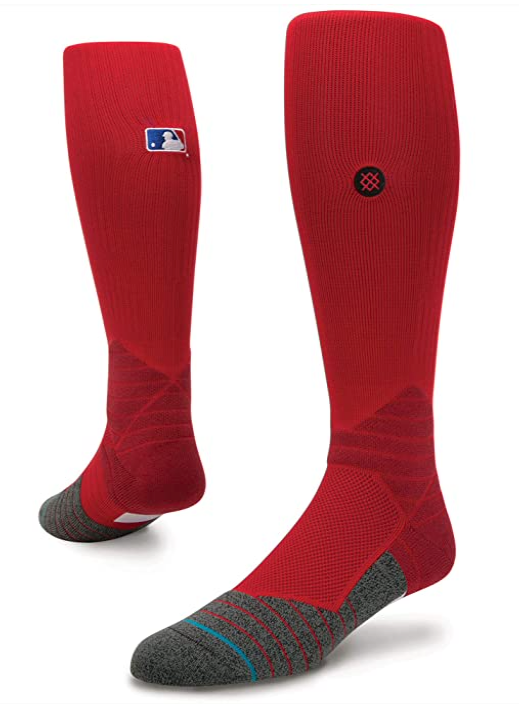 Men's MLB Baseball Diamond Pro OTC On Field Red Knee Socks - Size Larg ...