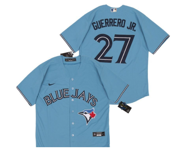 Men's Nike Vladimir Guerrero Jr. Powder Blue Toronto Blue Jays Alternate  2020 Replica Player Jersey, Size: Large, Light Blue - Yahoo Shopping