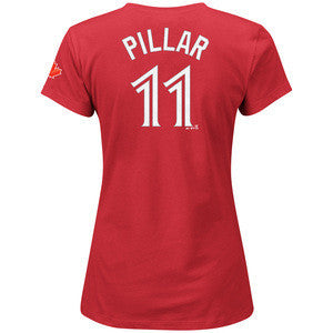 Women's Ladies Toronto Blue Jays Kevin Pillar Majestic Royal Name