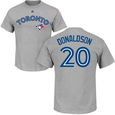 Men's Toronto Blue Jays Road Steele Heather Josh Donaldson Name Number –  Bleacher Bum Collectibles