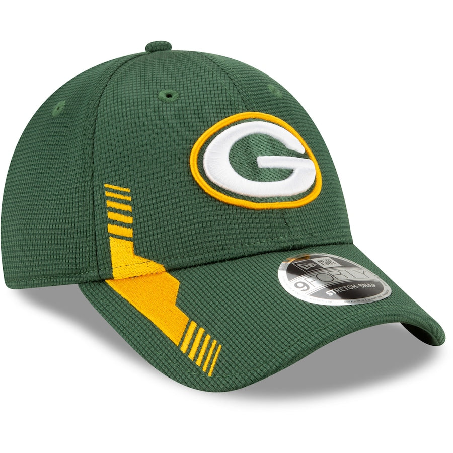 Green Bay Packers New Era 2021 NFL Sideline Home - 9FORTY Snapback Adj ...