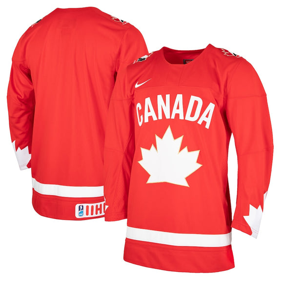 Men's Nike 2020/21 Team Canada Heritage Alternate Red IIHF Repl – Bleacher Bum Collectibles