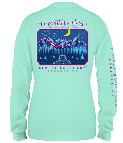 Simply Southern Mightier Than The Sea Tie Dye Long Sleeve T-Shirt