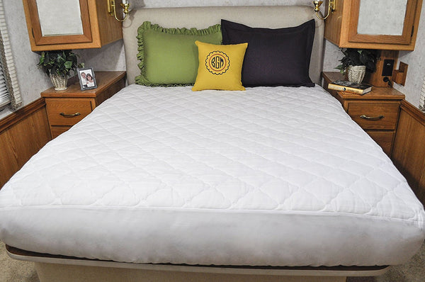 compressible mattress pad for rv