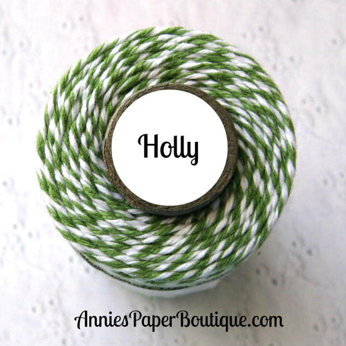 Holly Trendy Bakers Twine - Garden Green & White