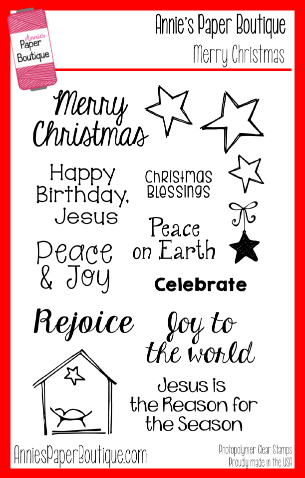 Merry Christmas Stamp Set - 4x6
