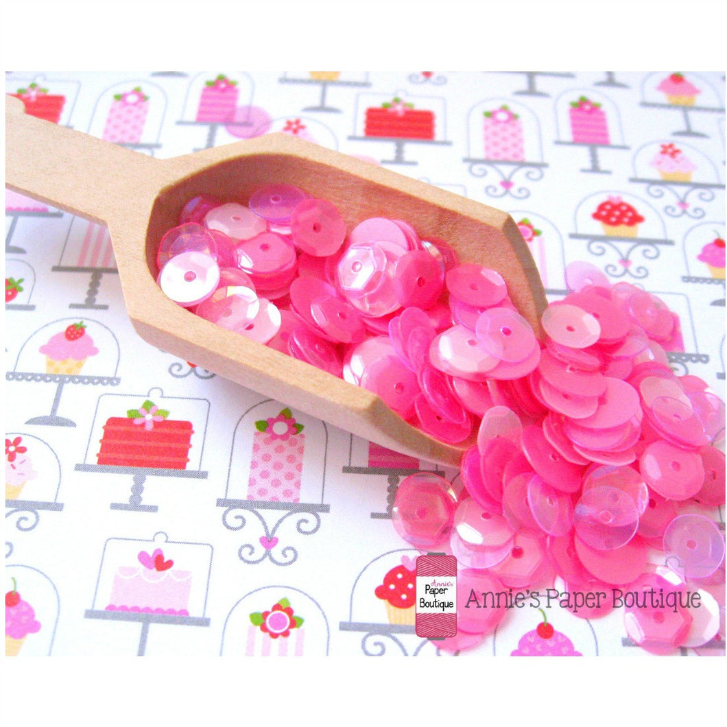 Raspberry Cupcake Sequins – Annie's Paper Boutique