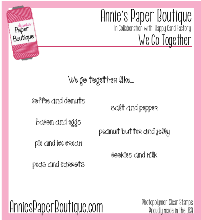 We Go Together Planner Stamps - 3x4 - Bacon, Eggs, Donut, Coffee – Annie's  Paper Boutique