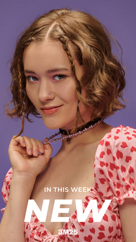 Young woman wears Nose body jewelry hoop from bm25
