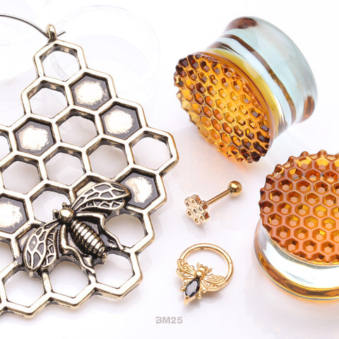 Bumblebee themed  body piercing jewelry and nature inspired jewelry from bm25.com
