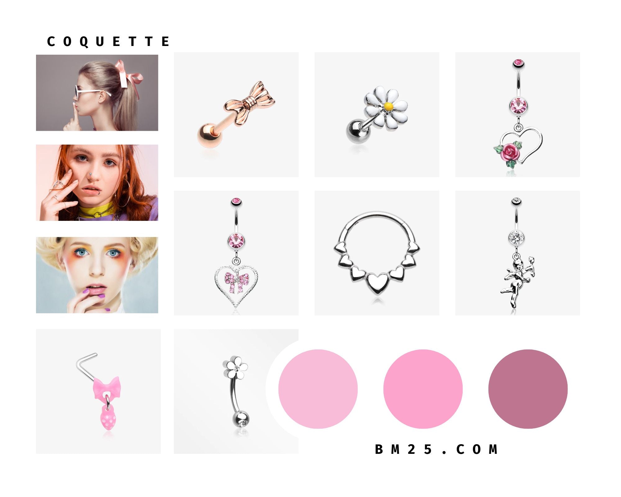 Coquette Styled Body Jewlery Style Guide from Bm25.com