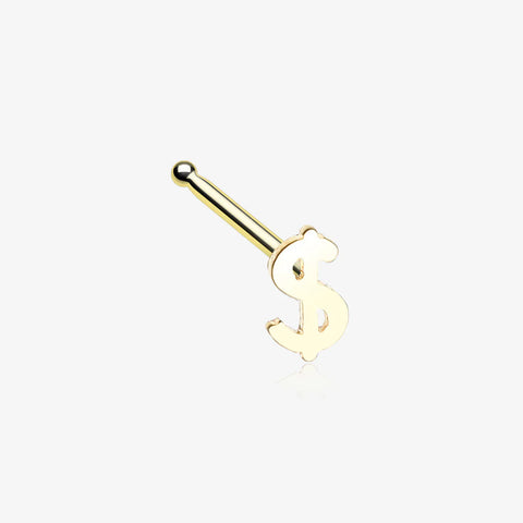 Dollar sign design nose stud body piercing jewelry from bm25