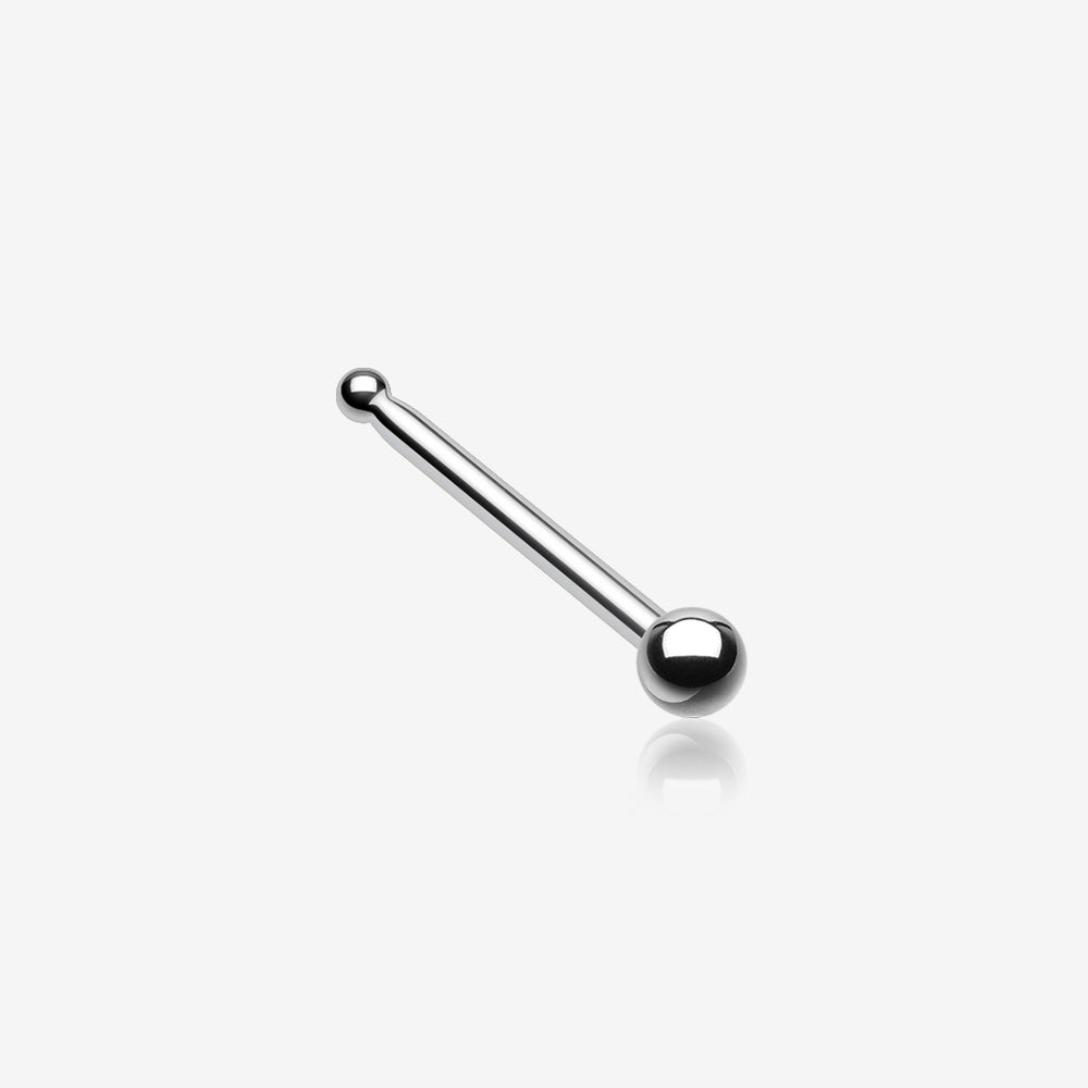 Round Steel Ball Top Basic Steel Nose Stud Ring