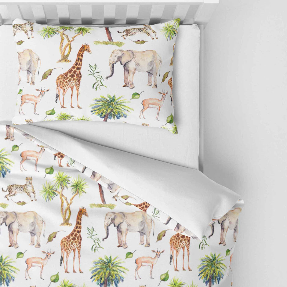 safari cot bed duvet