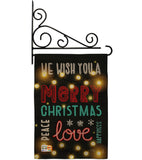 Lightful Merry Christmas Love - Christmas Winter Vertical Impressions Decorative Flags HG114144 Made In USA