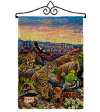 Canyon Friends - Wildlife Nature Vertical Impressions Decorative Flags HG110064 Made In USA