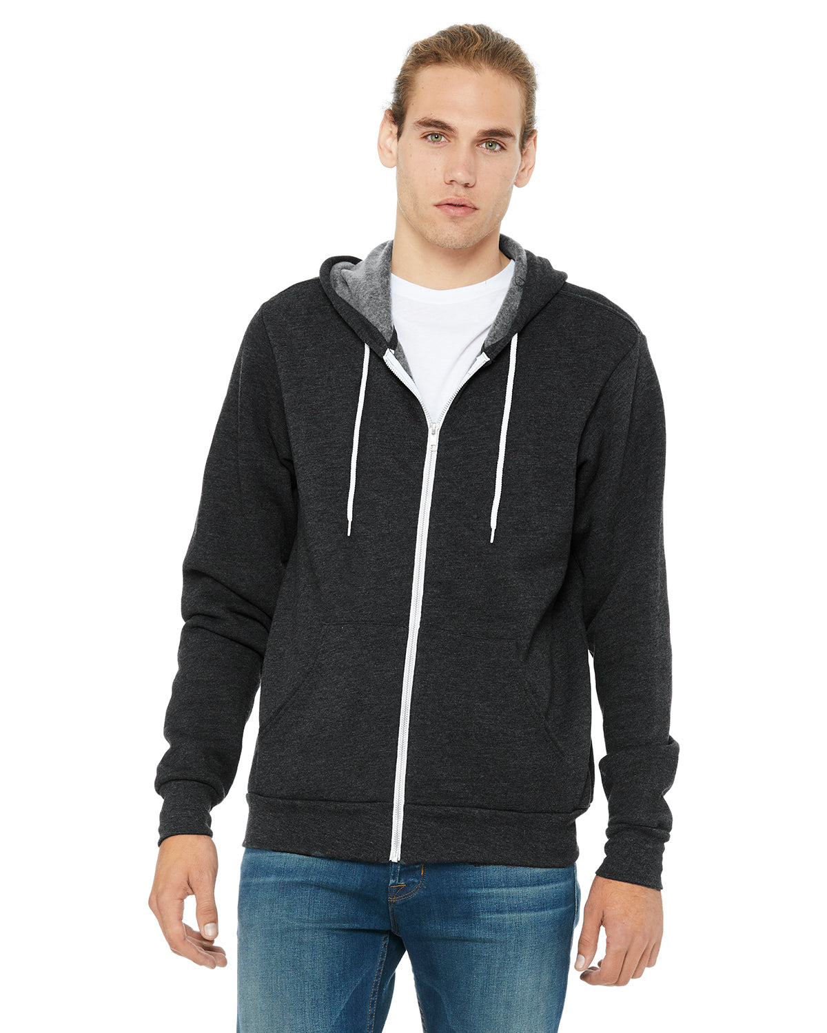 bella canvas hoodie zip