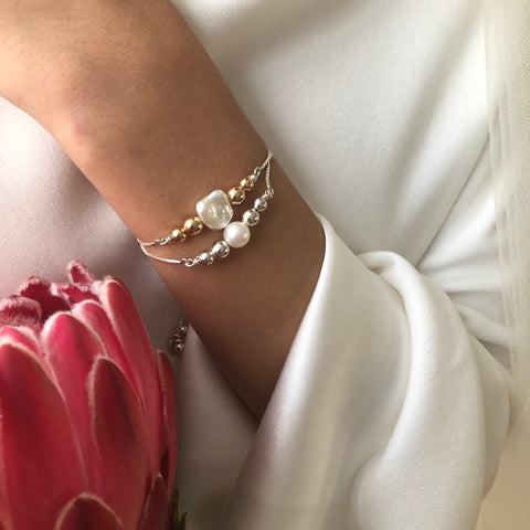 Leoni & Vonk bridal pearl bracelets