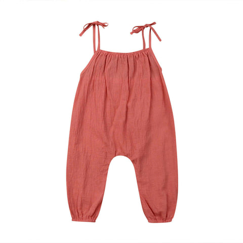 girls linen jumpsuit