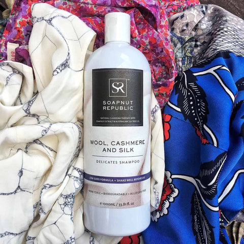 Hand wash with Soapnut Republic Delicate Wool and Silk Shampoo