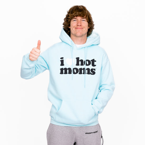 I Love Hot Moms Hoodie – Pink, Pride Heart