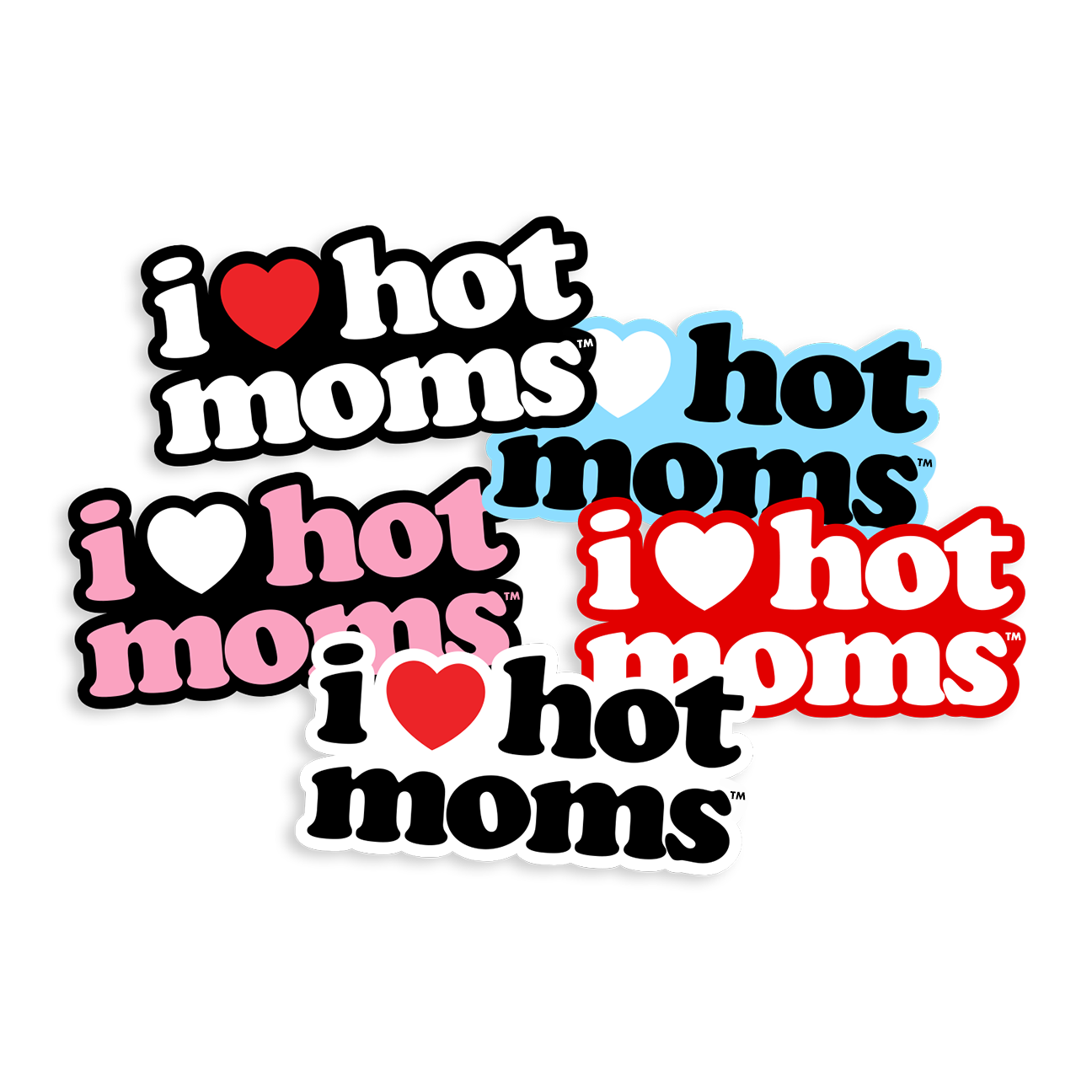 I Heart Hot Moms Black Bumper Sticker – Danny Duncan