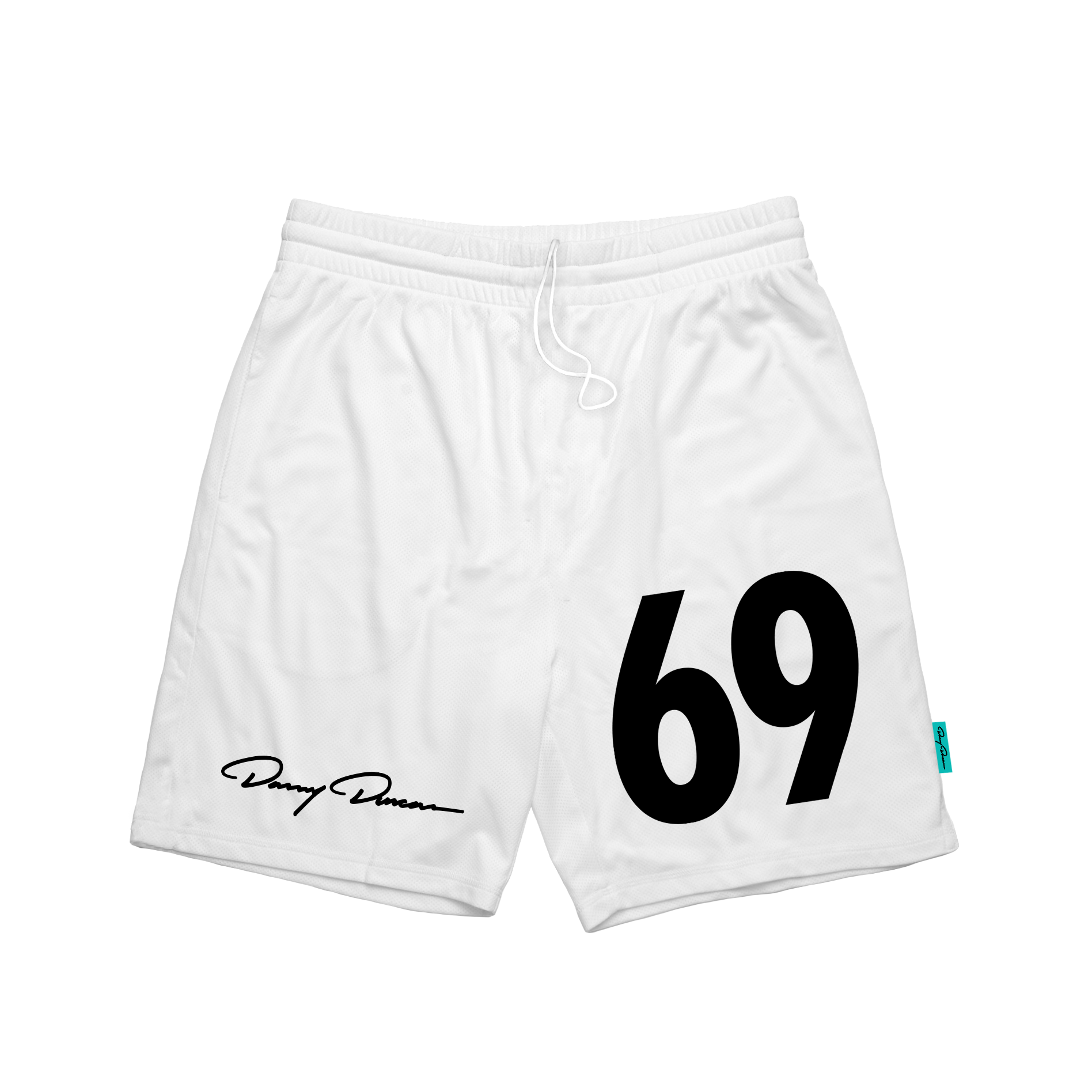 black and white shorts