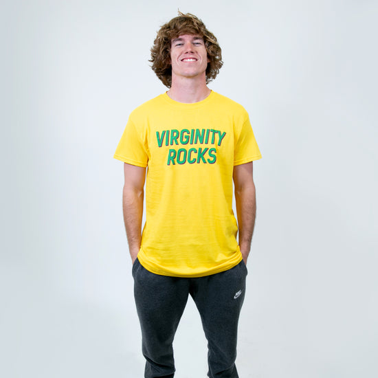 Virginity Rocks Tee Black – Danny Duncan