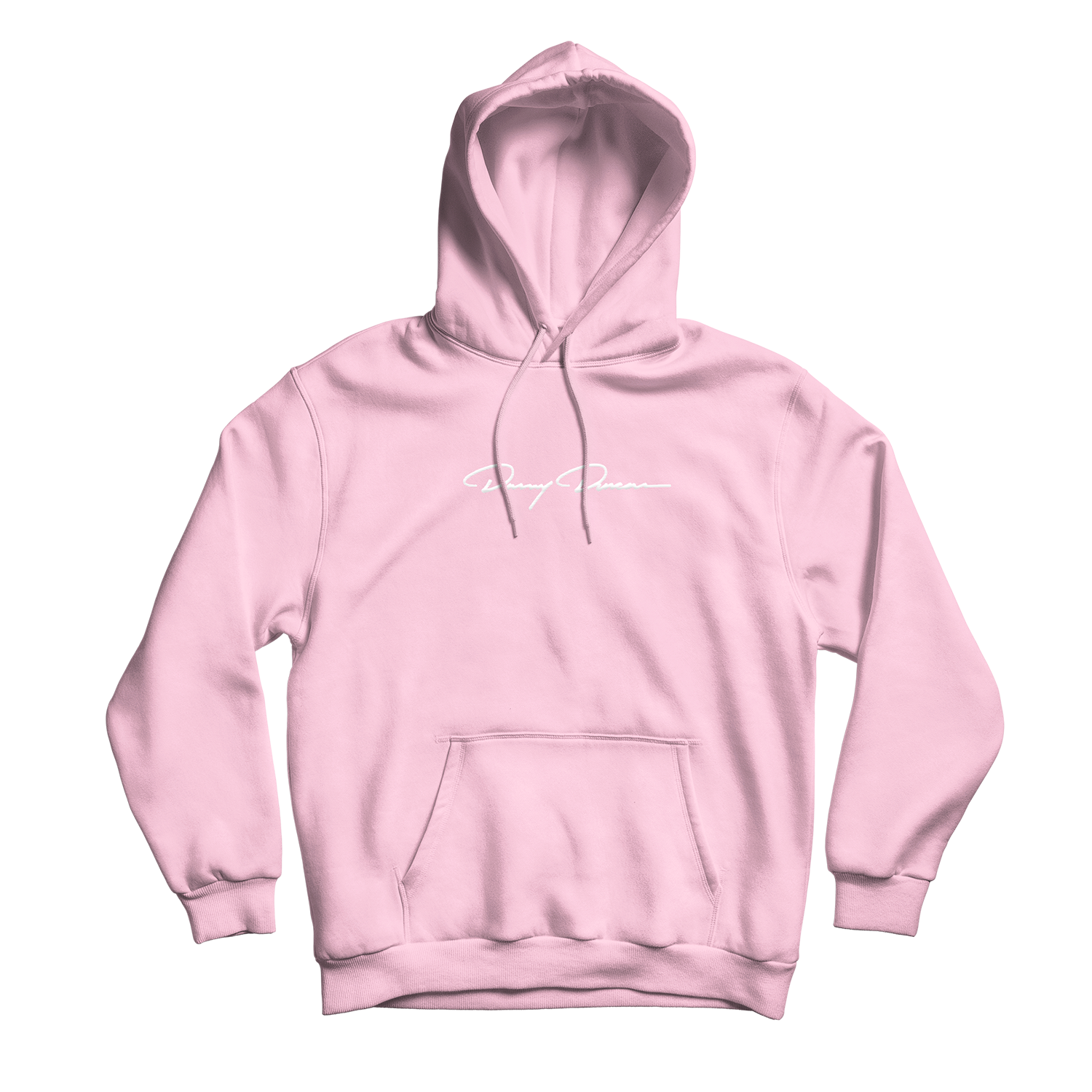 light pink hooded sweatshirt